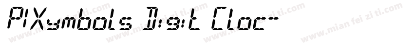 PIXymbols Digit Cloc字体转换
